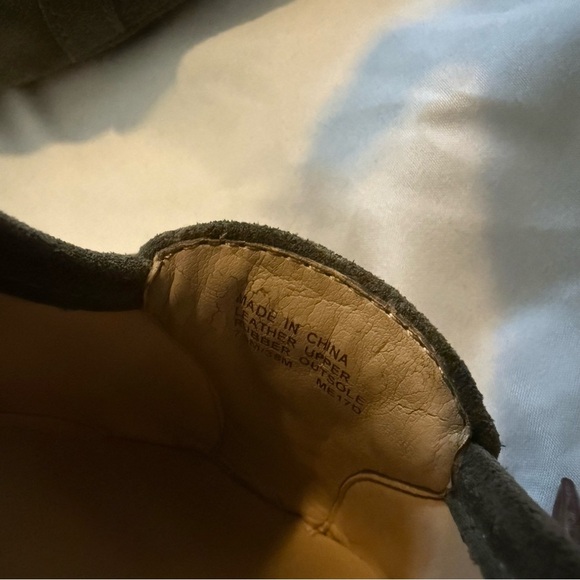 Like New Michael Kors Fulton Dark Olive Suede Flats - Picture 6 of 6